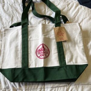 Trader Joe's Canvas Tote Bag in Dark Green